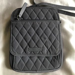 Vera Bradley gray crossbody bag